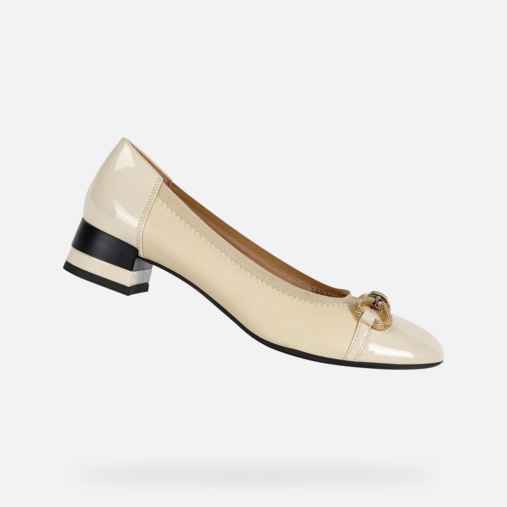 Geox Bayan Stiletto Ayakkabı Bej Rengi - Chloo - WAQ-415902